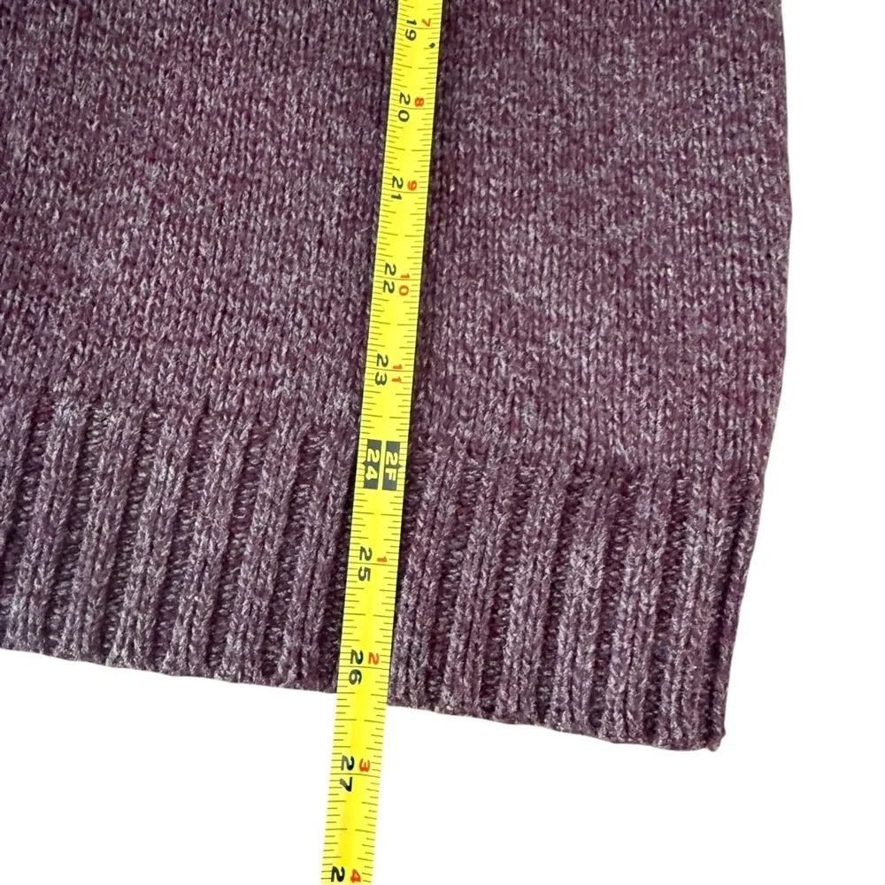 Banana Republic Men's Shawl Collar Sweater Plum Heather Cotton Blend Size Large
